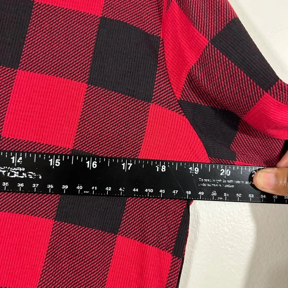The Children's Place XL(14) Red Black Plaid Long Sleeve Top Boys